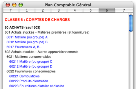 Cogilog compta: le plan comptable